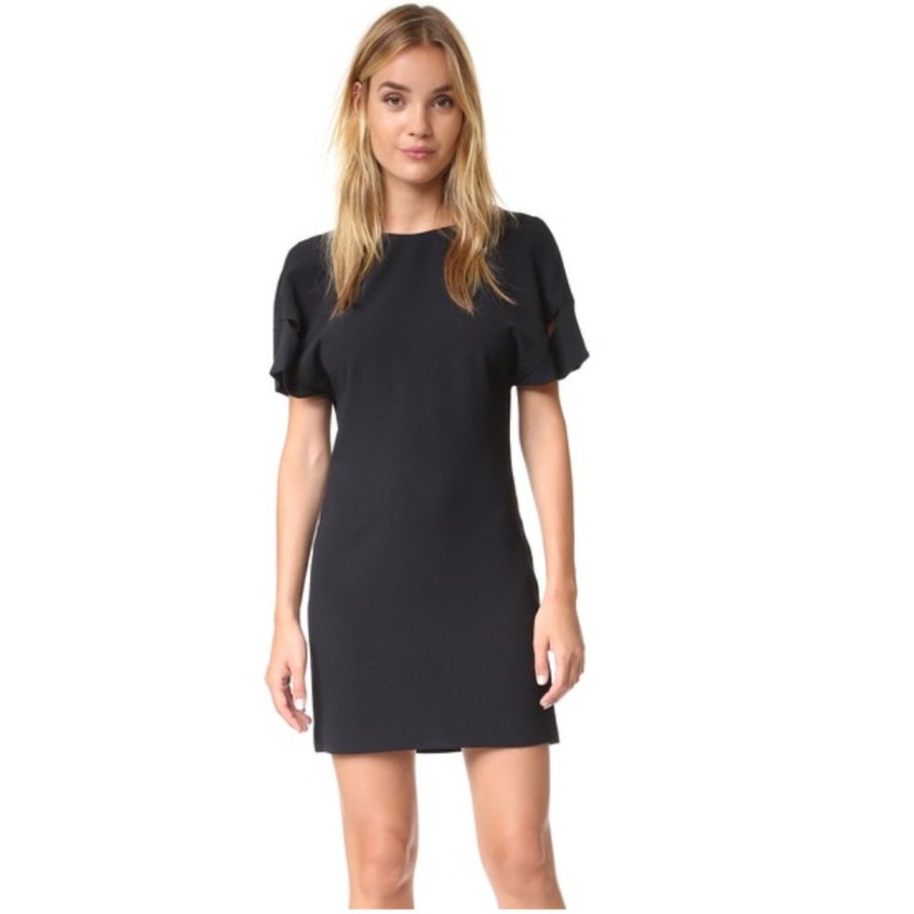 IRO Hilda Open Back Draped Crepe Mini Dress sz 36